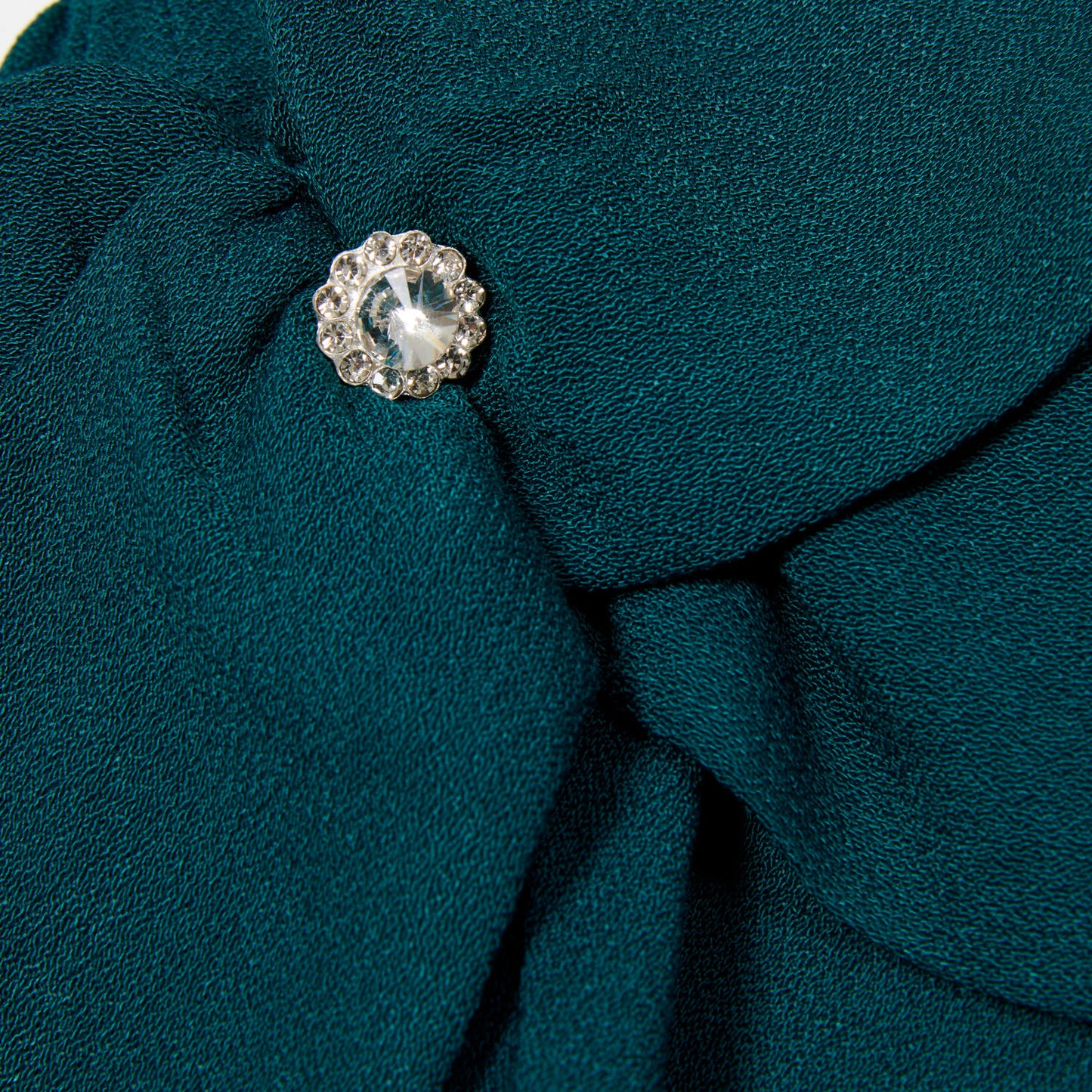 Emerald Tutu Skirt with Bows and Cotton Blouse Set